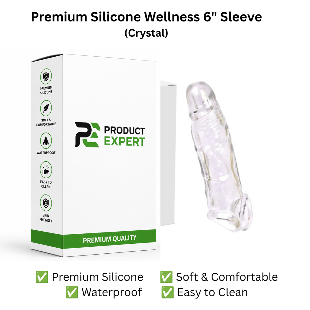 Silicone Wellness Sleeve- Crystal