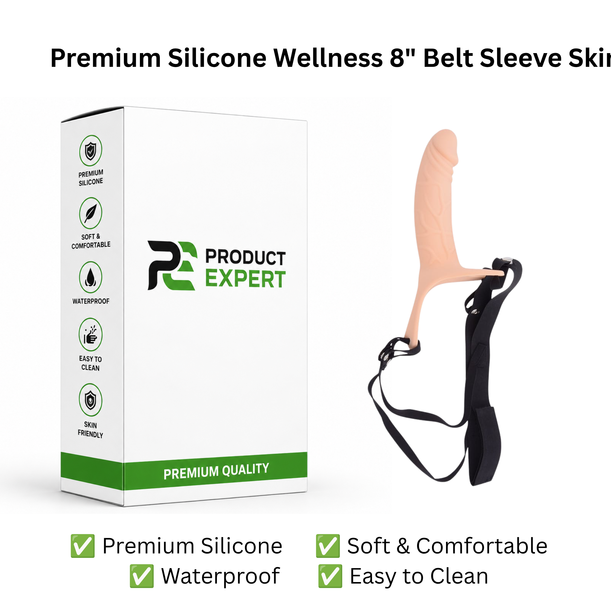 Premium Silicone Wellness Hollow Sleeve – Skin