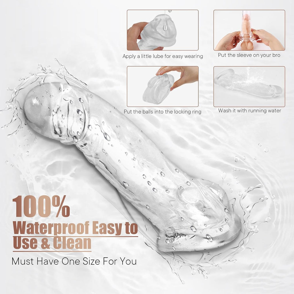 Silicone Wellness Sleeve- Crystal