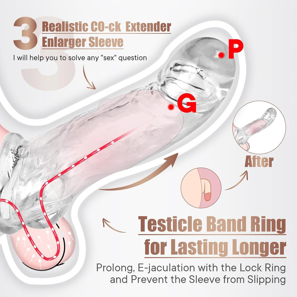 Silicone Wellness Sleeve- Crystal