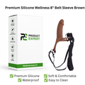 Premium Silicone Wellness Hollow Sleeve –Brown