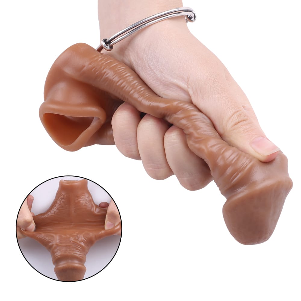 Premium Silicone Wellness Sleeve – 6 Inch Brown