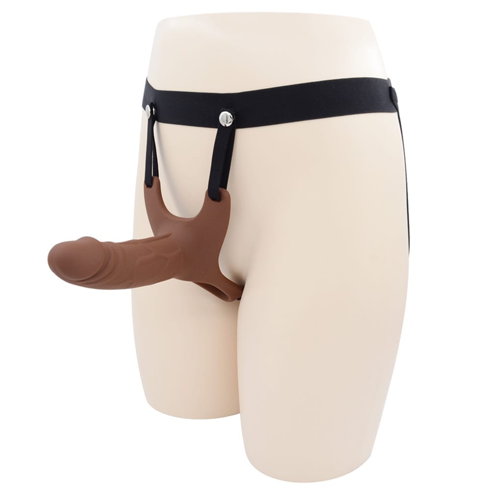 Premium Silicone Wellness Hollow Sleeve –Brown