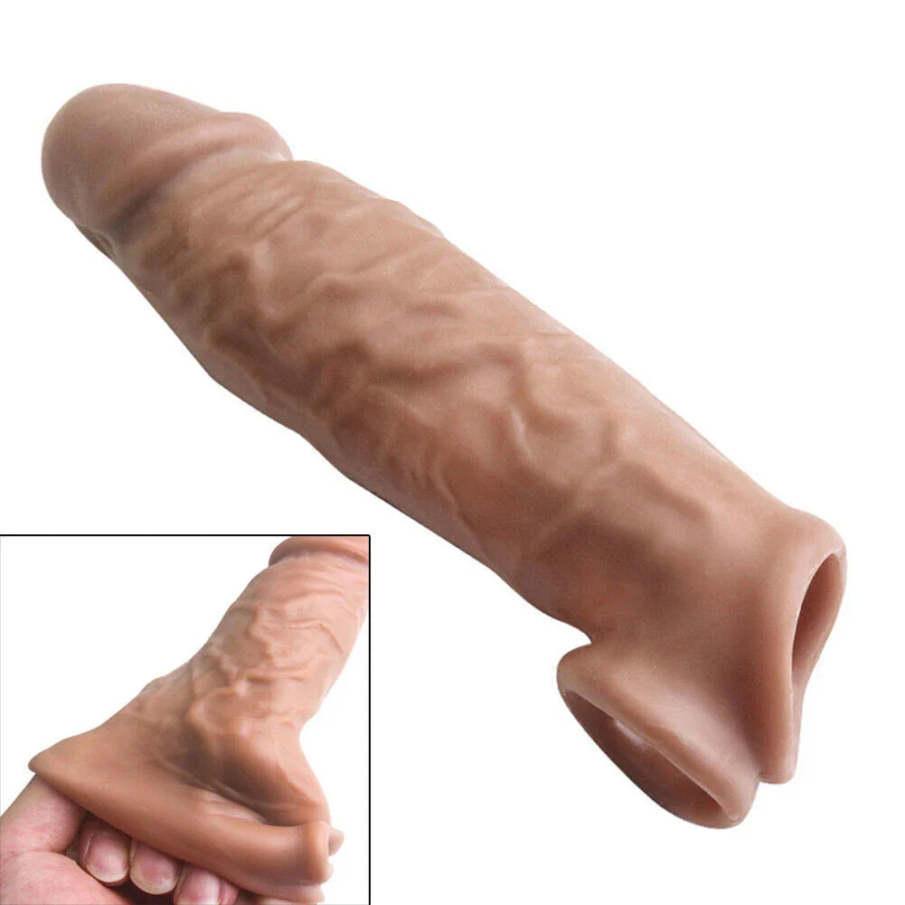 Silicone Wellness Sleeve – 6 Inch, Brown